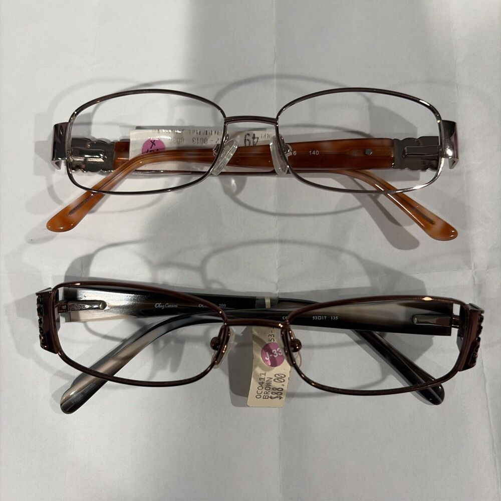 Oleg Cassini Eyeglass Bundle 2 Pair Pescription Ready Frames Only